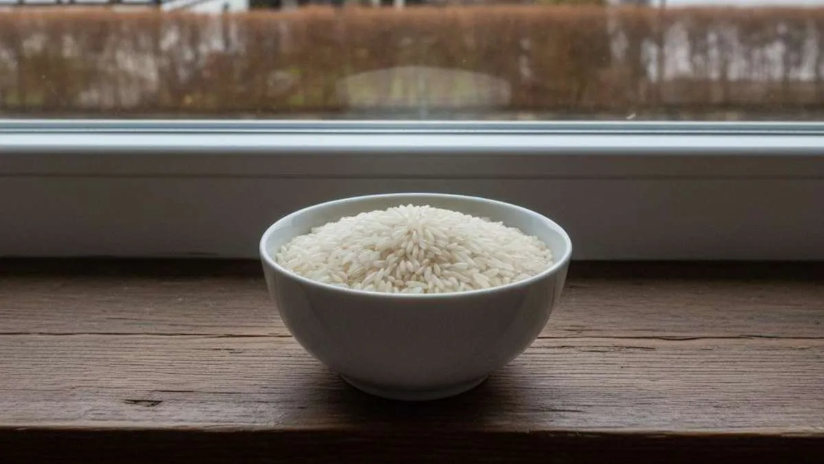 Ställ en skål ris på fönsterbrädan och bli av med fuktproblemet hemma