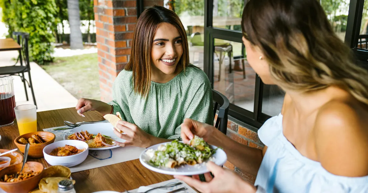 En omtänksam gest på restaurangen